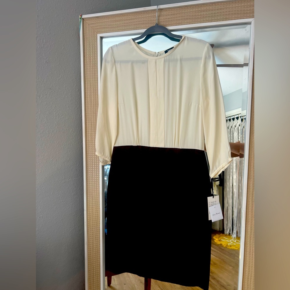 W by Worth log sleep dress - ivory / espresso - with tags